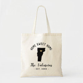 Vermont Zuhause Sweet Zuhause Family Monogram Tragetasche
