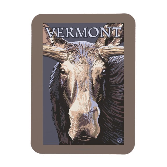 VermontMoose Up Nah Magnet (Vertikal)