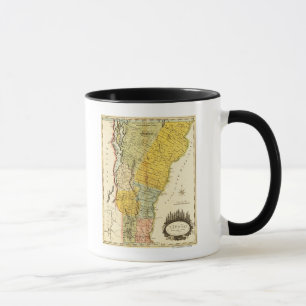 VermontPanorama Karte Vermont Tasse