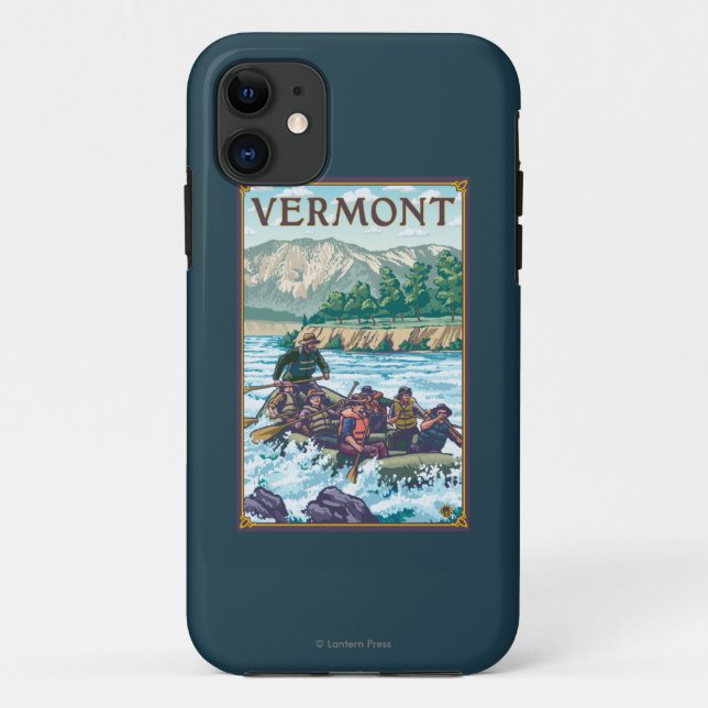 VermontRiver, das Szene flößt Case-Mate iPhone Hülle (Rückseite)