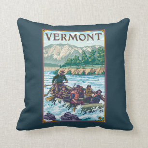 VermontRiver, das Szene flößt Kissen