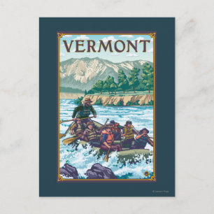 VermontRiver Rafting Scene Postkarte