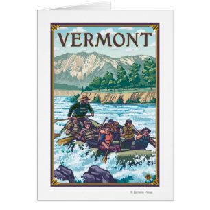 VermontRiver transportant la scène par radeau