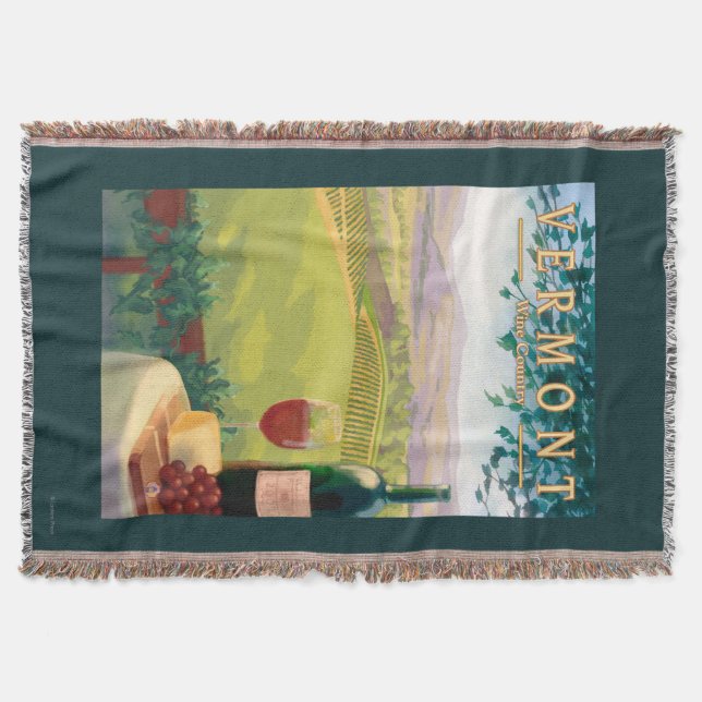 VermontWine Land-Szene Decke (Vorderseite)
