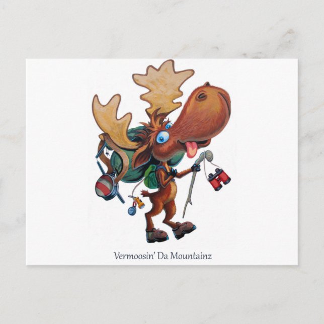 Vermoosin' Da Mountainz Postkarte (Vorderseite)