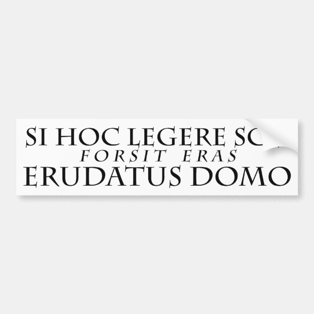 Vermutlich Homeschooled Autoaufkleber (Vorne)