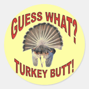 Vermutung was? Die Türkei-Hintern!  Aufkleber