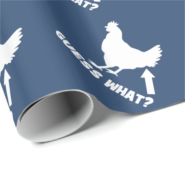Vermutung was? Huhn-Hintern Geschenkpapier (Rolleneckpunkt)