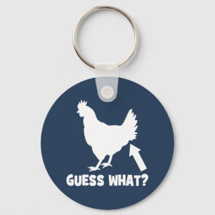 Vermutung was? Huhn-Hintern Schlüsselanhänger