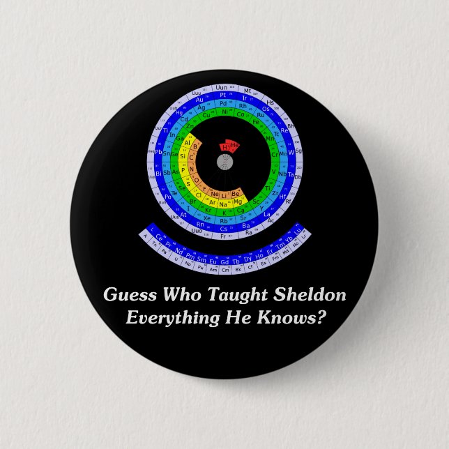 Vermutung, wer Sheldon alles er beibrachte, weiß? Button (Vorderseite)