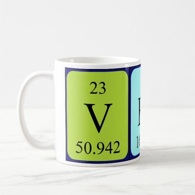 Vern Periodische Tasse von Tabellennamen (Links)