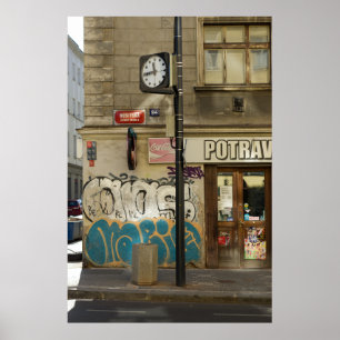 Vernachlässigtes Shopfront Poster
