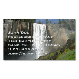 Vernal Falls I in Yosemite National Park Magnetische Visitenkarte