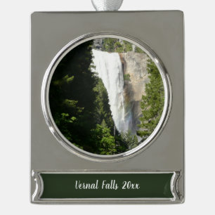 Vernal Falls II im Yosemite-Nationalpark Banner-Ornament Silber