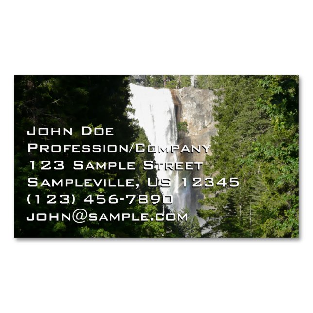 Vernal Falls II. im Yosemite-Nationalpark Magnetische Visitenkarte (Vorderseite)