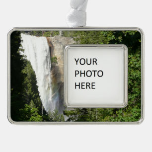 Vernal Falls II im Yosemite-Nationalpark Rahmen-Ornament Silber