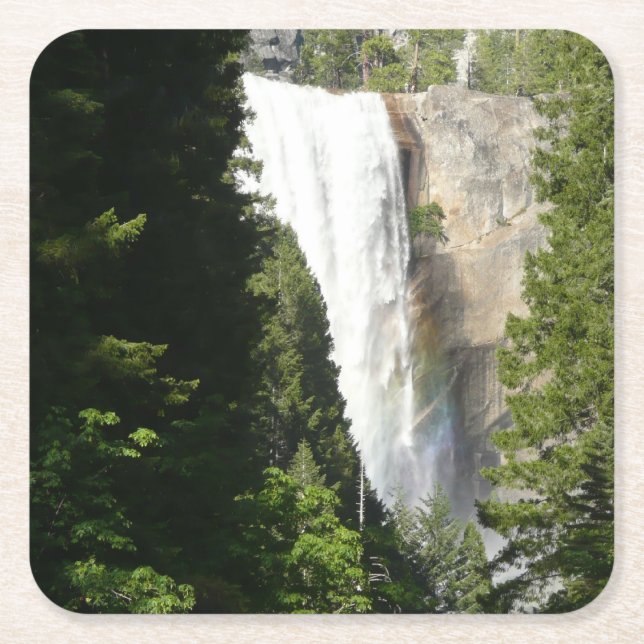 Vernal Falls II. im Yosemite-Nationalpark Rechteckiger Pappuntersetzer (Vorderseite)