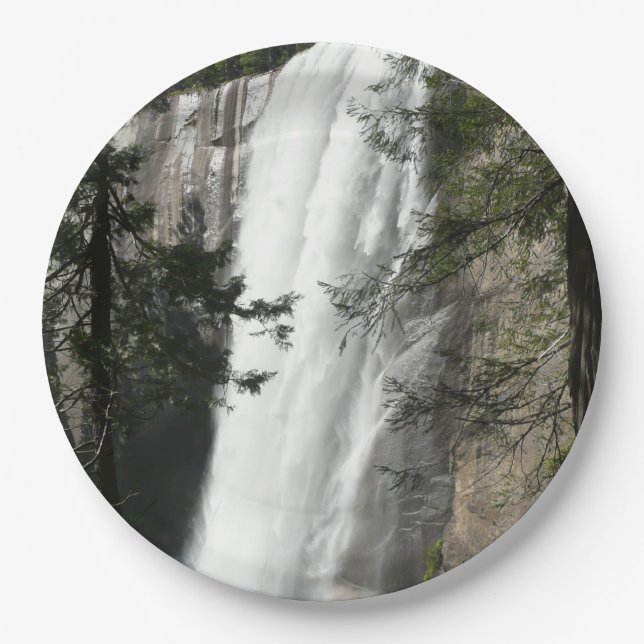 Vernal Falls III: Yosemite National Park Pappteller (Vorderseite)