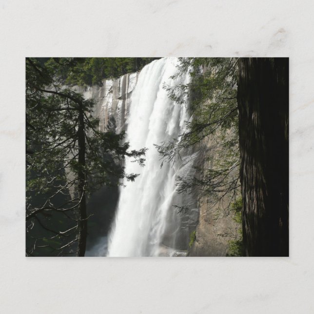 Vernal Falls III: Yosemite National Park Postkarte (Vorderseite)