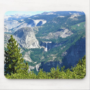 Vernal & Nevada Falls from Glacier Point, CA Mousepad