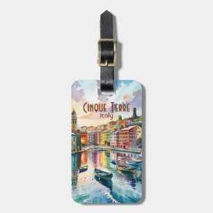 Vernazza Cinque Terre Italien Aquarell Maßanfertig Gepäckanhänger