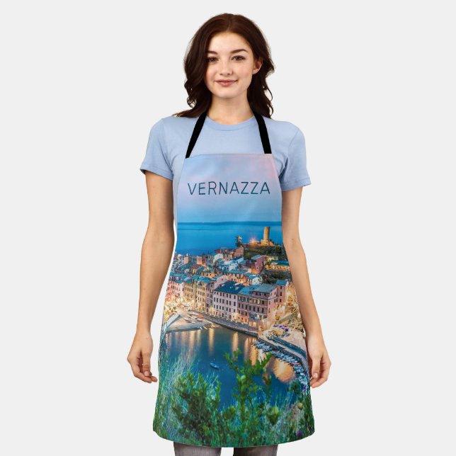 Vernazza Cinque Terre La Spezia Italien Panorama Schürze (Getragen)