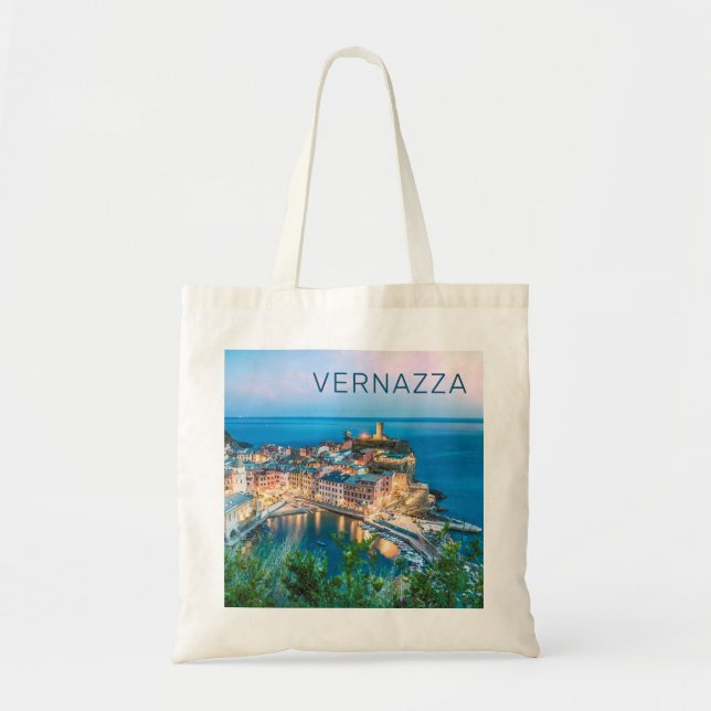 Vernazza Cinque Terre La Spezia Italien Panorama Tragetasche (Vorne)