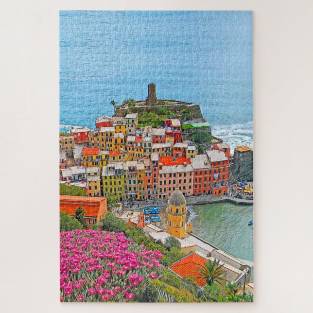VERNAZZA - Cinque Terre - Panorama - Ligurien - (Vertikal)