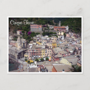 Vernazza Cinque Terre Town Postkarte