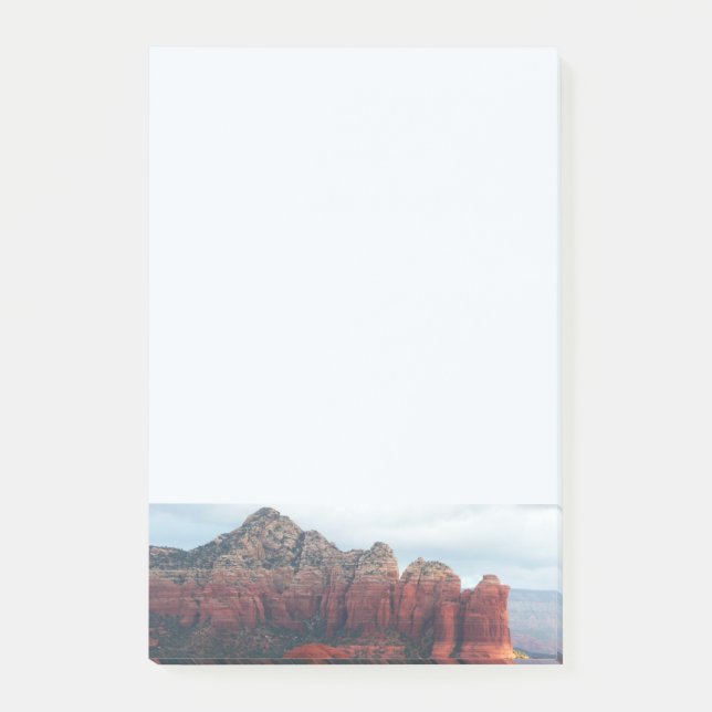 Vernebelter Coffee Pot Rock in Sedona Arizona Post-it Klebezettel (Vorderseite)