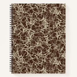 Vernetzende Neuronen auf Rot - nahtloses Muster. Notizbuch