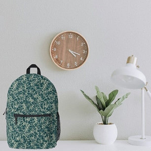 Vernetzung von Neuronen auf Aquamarin - nahtlos. Bedruckter Rucksack