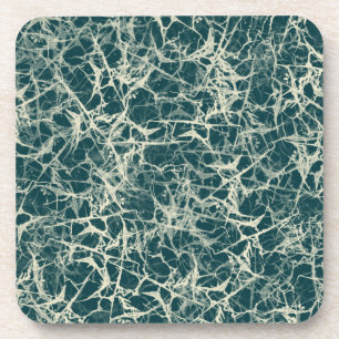 Vernetzung von Neuronen auf Aquamarin - nahtlos. Getränkeuntersetzer