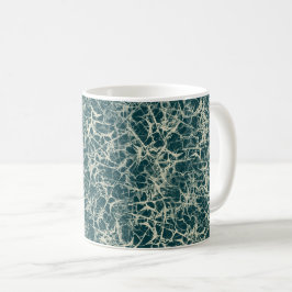 Vernetzung von Neuronen auf Aquamarin - nahtlos. Kaffeetasse