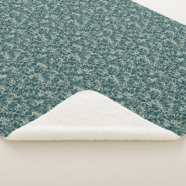 Vernetzung von Neuronen auf Aquamarin - nahtlos. Sherpadecke