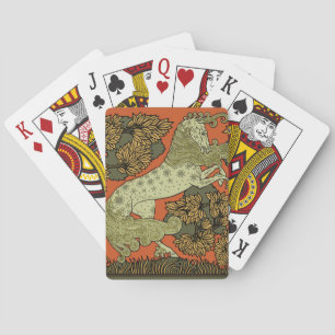 Verneuil Art Nouveau Pferd: Vintage-Reitkunst Spielkarten