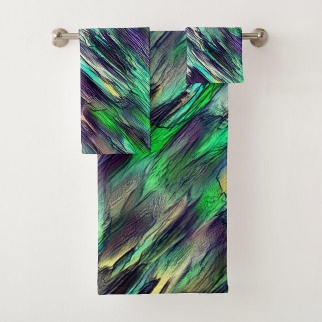 Vernichtete virtuelle, farbenfrohe Stalaktiten ode Badhandtuch Set (Insitu)