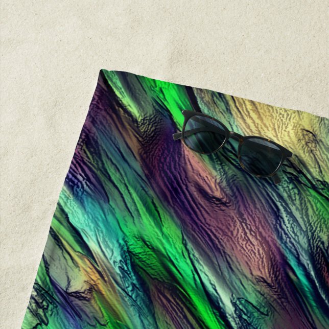 Vernichtete virtuelle, farbenfrohe Stalaktiten ode Strandtuch (Beispiel)