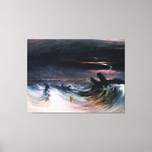 Vernichtung des Reifens durch John Martin (1840) Leinwanddruck (Vorderseite)