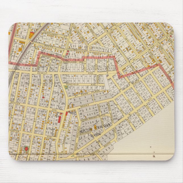 Vernon Atlas Karte Mousepad (Vorne)