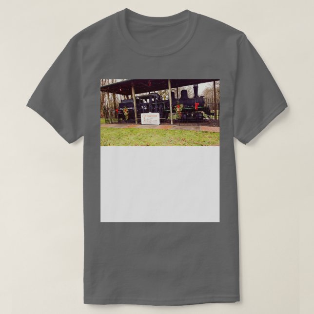 Vernonia Shay Lokomotive zu Weihnachten T-Shirt (Design vorne)