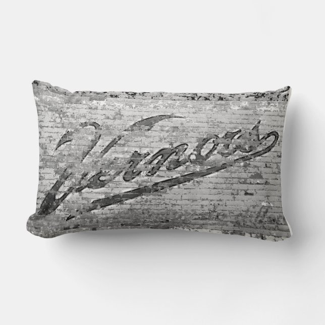 Vernors Backsteinmauer Ann Arbor Michigan Lendenkissen (Vorderseite)