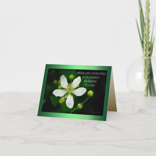 Vernunft ist ein Lächeln Karte (Vorderseite)