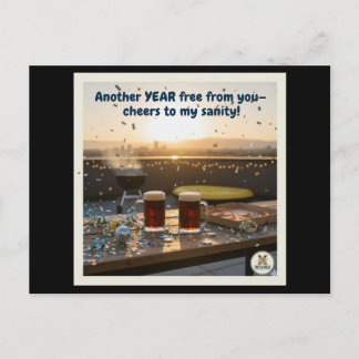 Vernunft (m) feiertagspostkarte