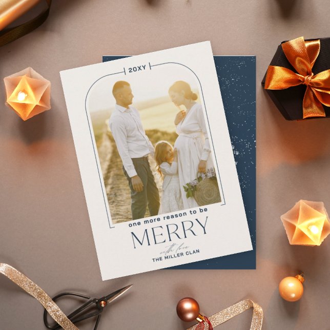 Vernunft Merry Navy Holiday Pregnancy Ankündigung (Von Creator hochgeladen)