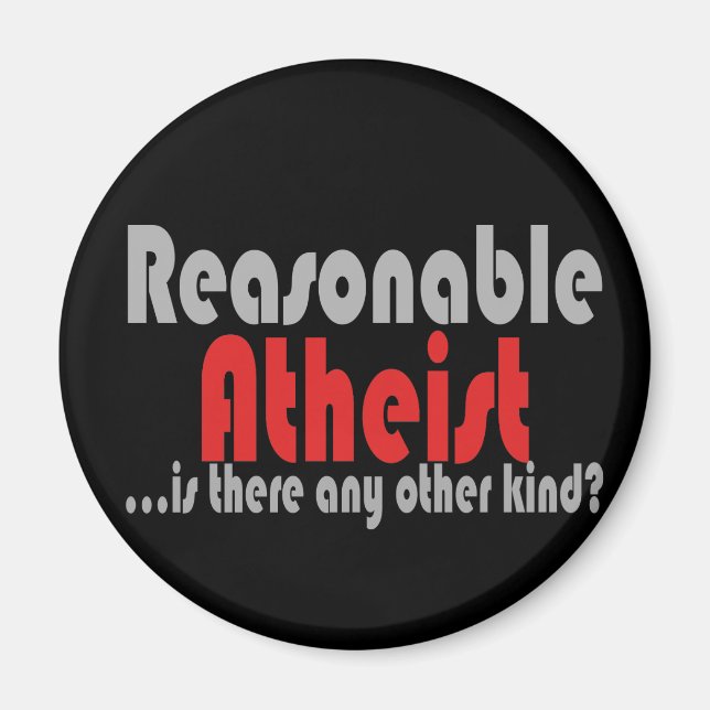 vernünftiger Atheist Magnet (Vorne)