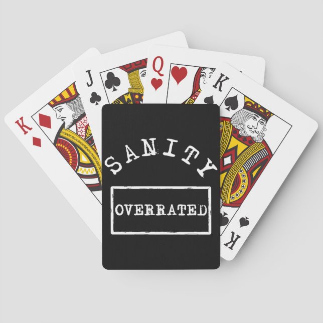 Vernunfts-überbewertete riesige Spielkarten (Rückseite)
