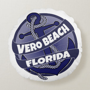 Vero Beach Florida Anker Rundkissen Rundes Kissen