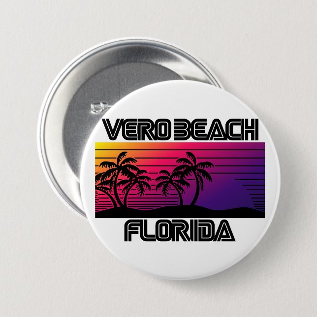 Vero Beach Florida Button (Vorne & Hinten)