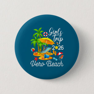Vero Beach Florida Sommer tropischer Mädchenurlaub Button